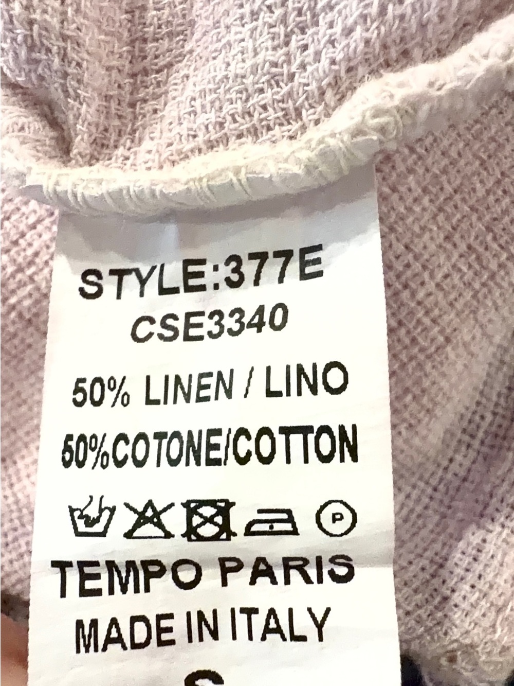 Tempo Paris Blush Pink Fringed Tunic Top - Picture 6 of 8